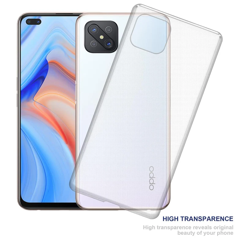 Cadorabo Hülle kompatibel mit Oppo Reno4 Z Schutzhülle aus flexiblem TPU Silikon