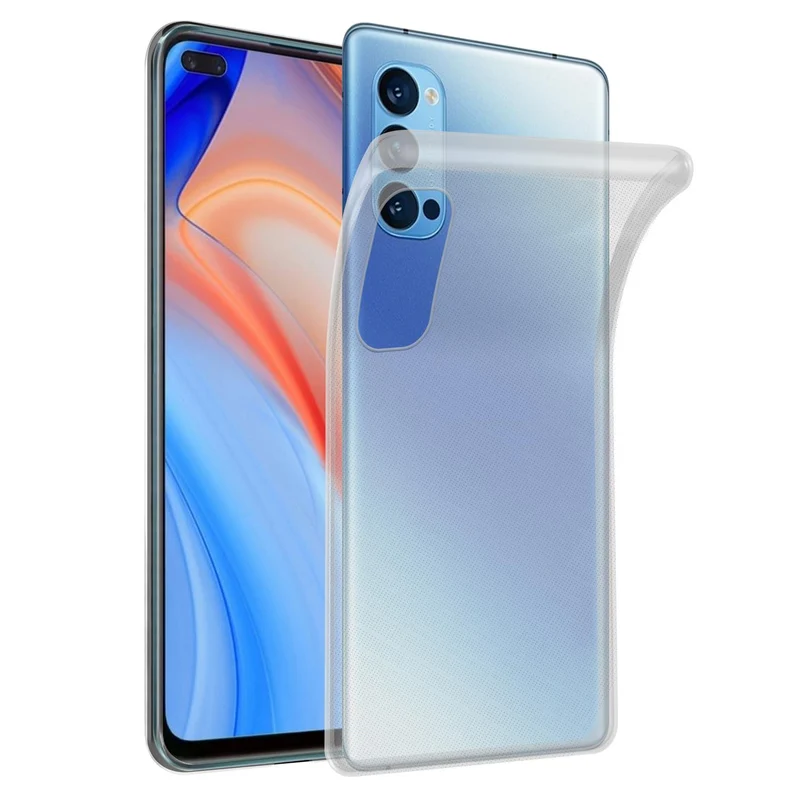 Cadorabo Hülle kompatibel mit Oppo Reno4 Schutzhülle aus flexiblem TPU Silikon