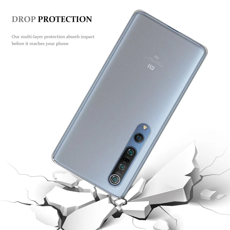 Cadorabo Hülle kompatibel mit Xiaomi Mi 10 / Mi 10 PRO Schutzhülle aus flexiblem TPU Silikon
