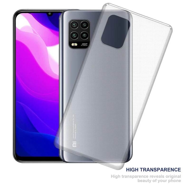 Cadorabo Hülle kompatibel mit Xiaomi Mi 10 LITE Schutzhülle aus flexiblem TPU Silikon
