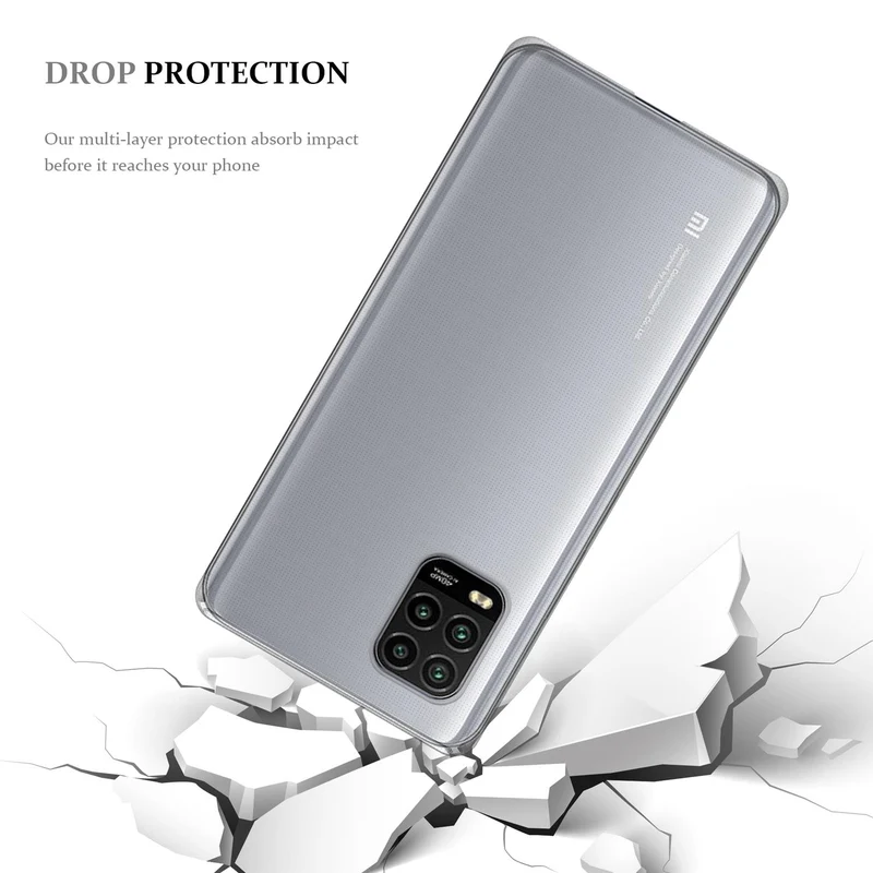 Cadorabo Hülle kompatibel mit Xiaomi Mi 10 LITE Schutzhülle aus flexiblem TPU Silikon