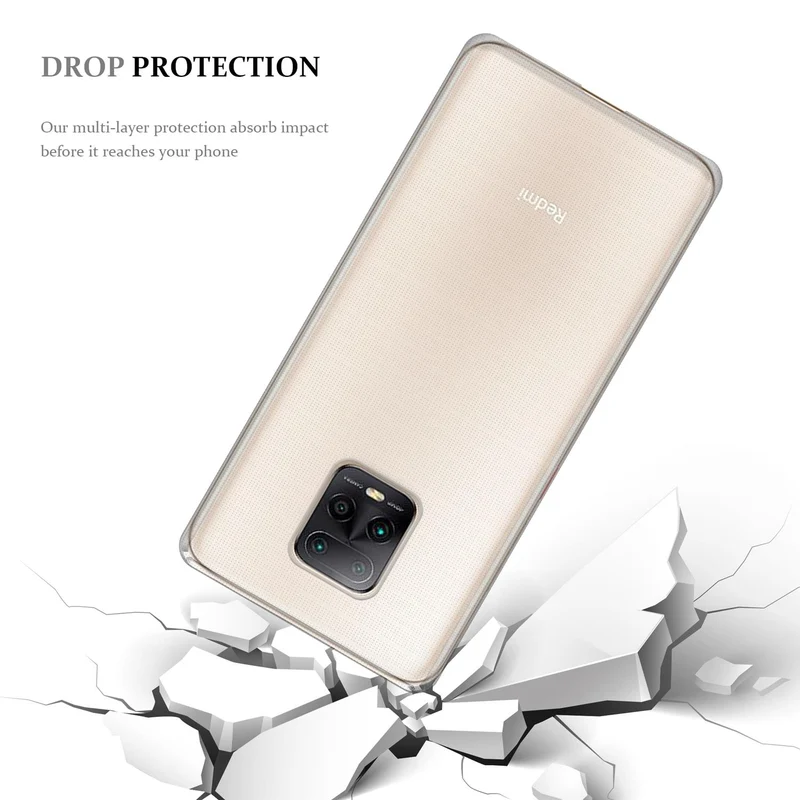 Cadorabo Hülle kompatibel mit Xiaomi RedMi 10X 5G / RedMi 10X PRO 5G Schutzhülle aus flexiblem TPU Silikon