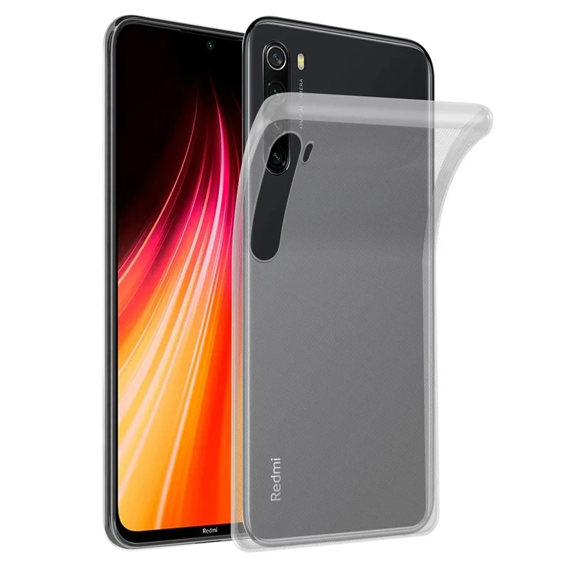 Cadorabo Hülle kompatibel mit Xiaomi RedMi NOTE 8 Schutzhülle aus flexiblem TPU Silikon