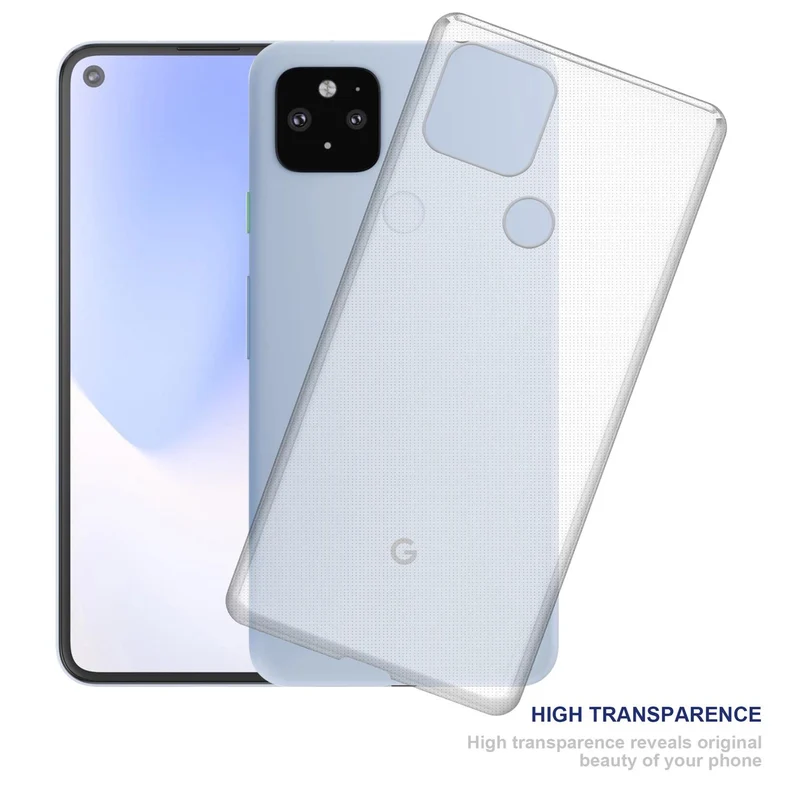 Cadorabo Hülle kompatibel mit Google PIXEL 5 Schutzhülle aus flexiblem TPU Silikon