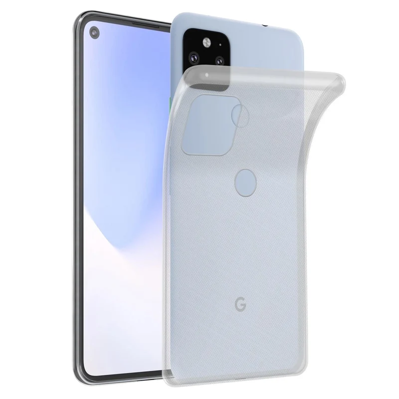 Cadorabo Hülle kompatibel mit Google PIXEL 5 Schutzhülle aus flexiblem TPU Silikon