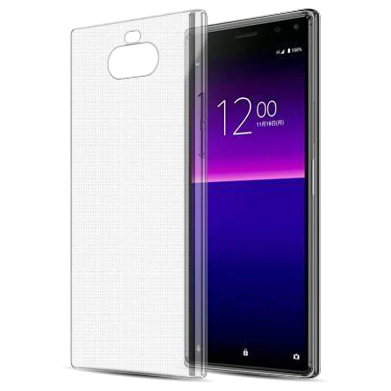 Cadorabo Hülle kompatibel mit Sony Xperia 8 Schutzhülle aus flexiblem TPU Silikon