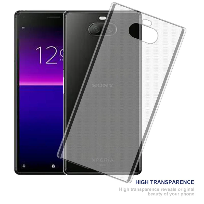 Cadorabo Hülle kompatibel mit Sony Xperia 8 Schutzhülle aus flexiblem TPU Silikon