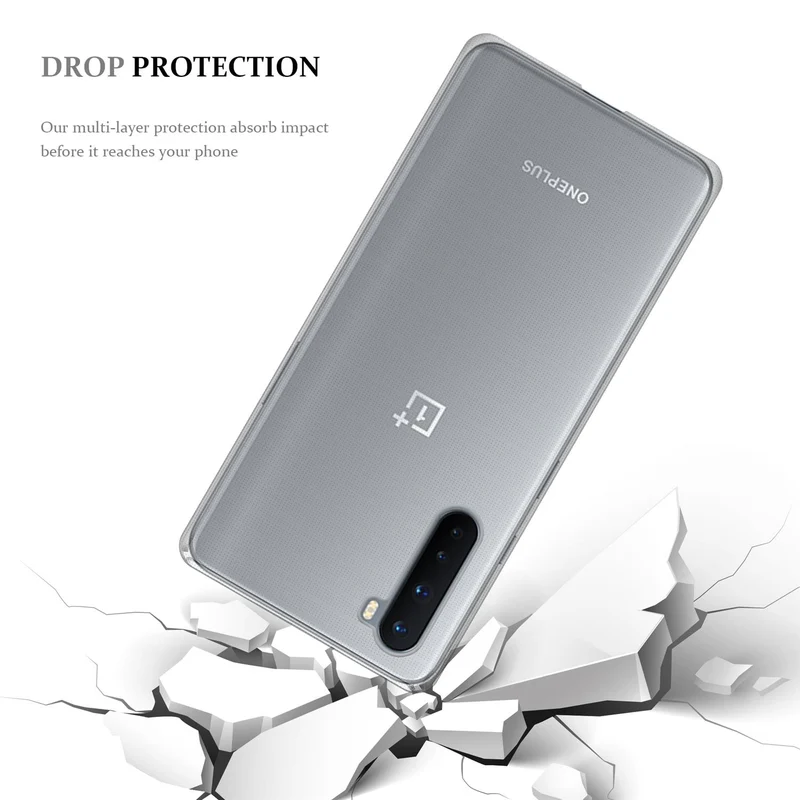 Cadorabo Hülle kompatibel mit OnePlus Nord Schutzhülle aus flexiblem TPU Silikon
