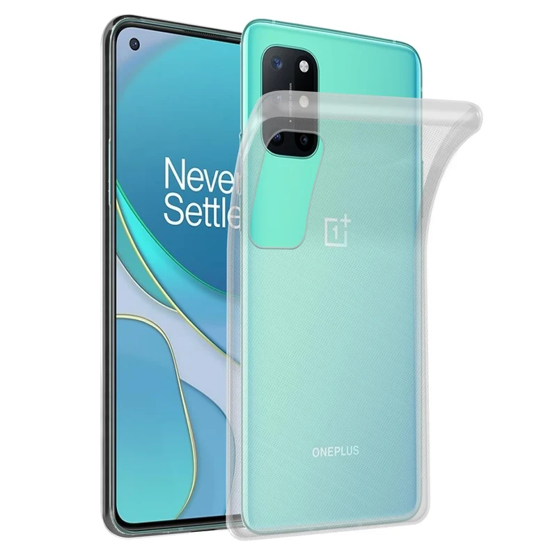 Cadorabo Hülle kompatibel mit OnePlus 8T Schutzhülle aus flexiblem TPU Silikon
