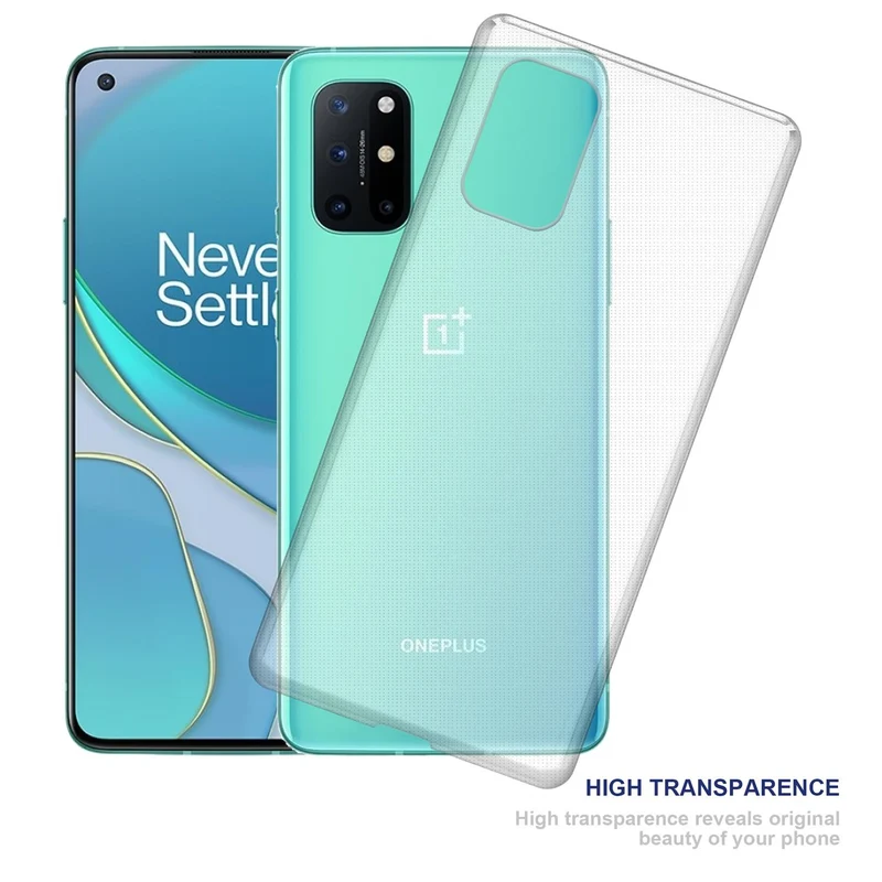 Cadorabo Hülle kompatibel mit OnePlus 8T Schutzhülle aus flexiblem TPU Silikon