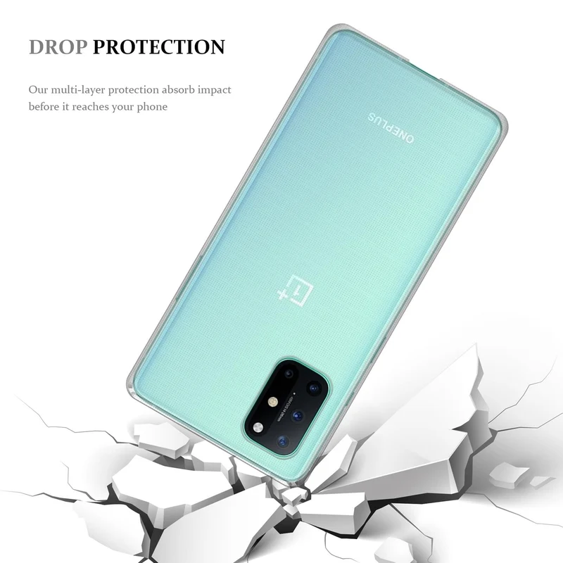 Cadorabo Hülle kompatibel mit OnePlus 8T Schutzhülle aus flexiblem TPU Silikon
