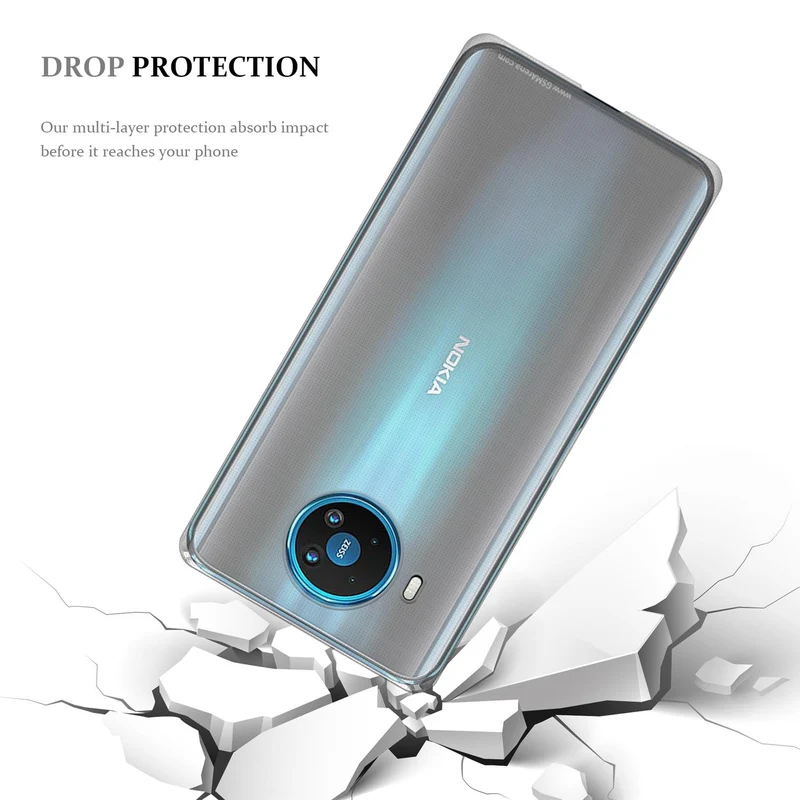 Cadorabo Hülle kompatibel mit Nokia 8,3 Schutzhülle aus flexiblem TPU Silikon