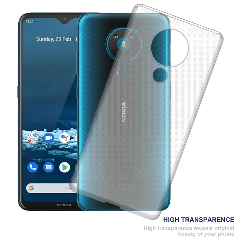 Cadorabo Hülle kompatibel mit Nokia 5,3 Schutzhülle aus flexiblem TPU Silikon