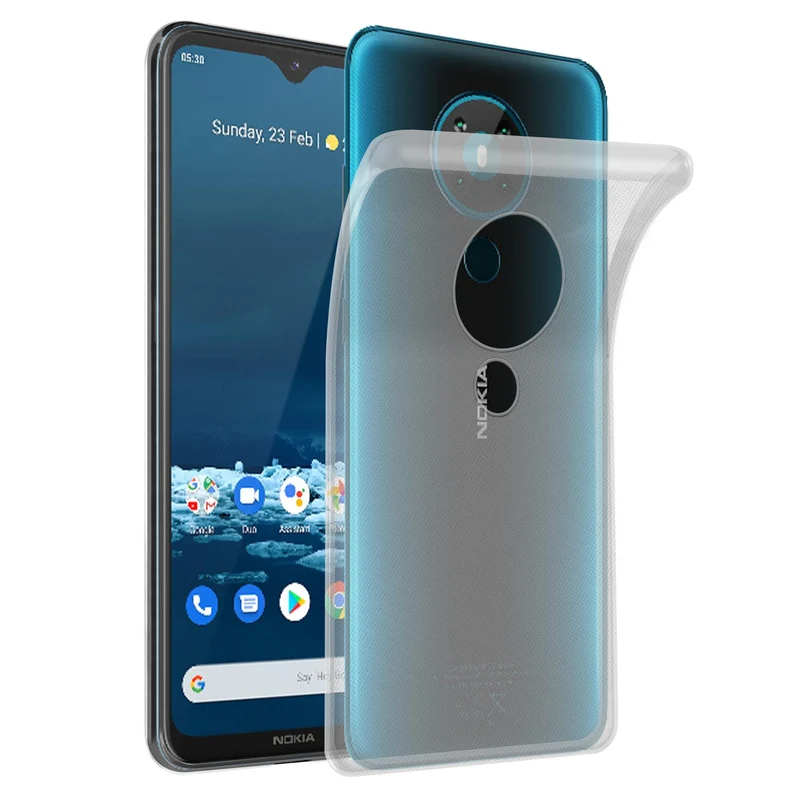 Cadorabo Hülle kompatibel mit Nokia 5,3 Schutzhülle aus flexiblem TPU Silikon