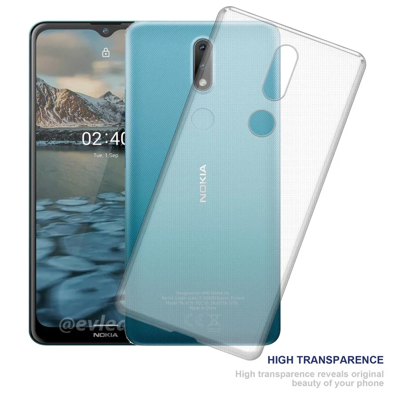Cadorabo Hülle kompatibel mit Nokia 2,4 Schutzhülle aus flexiblem TPU Silikon