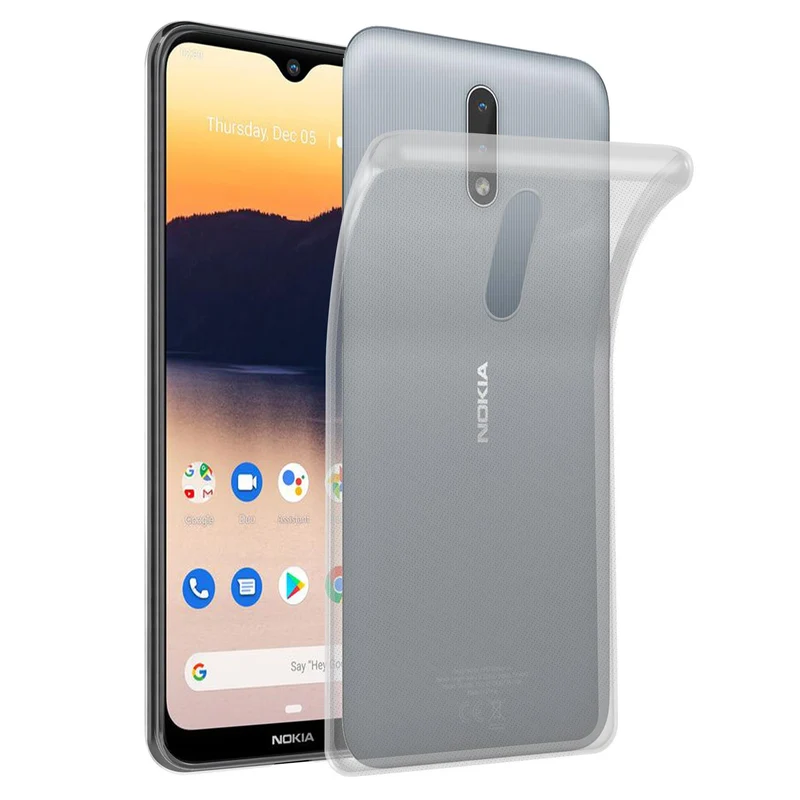 Cadorabo Hülle kompatibel mit Nokia 2,3 Schutzhülle aus flexiblem TPU Silikon