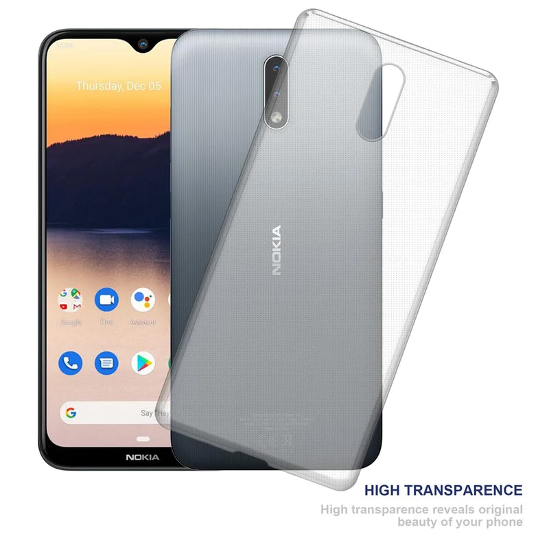Cadorabo Hülle kompatibel mit Nokia 2,3 Schutzhülle aus flexiblem TPU Silikon