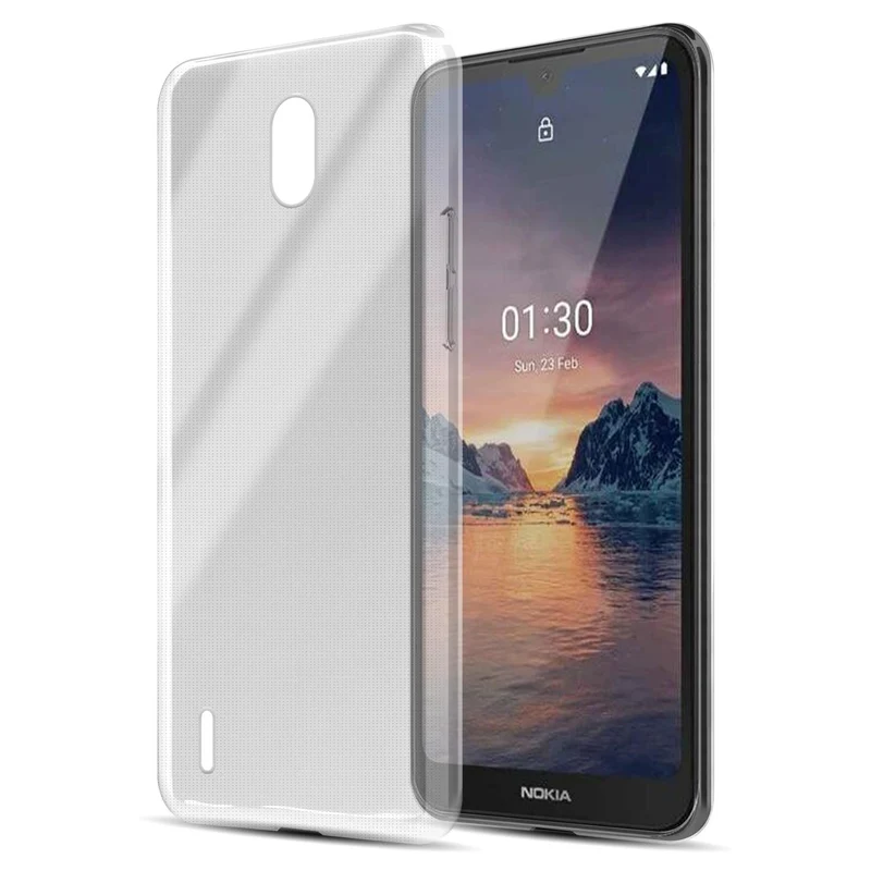 Cadorabo Hülle kompatibel mit Nokia 1,3 Schutzhülle aus flexiblem TPU Silikon