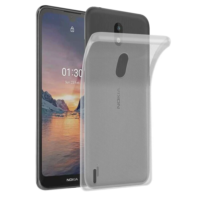 Cadorabo Hülle kompatibel mit Nokia 1,3 Schutzhülle aus flexiblem TPU Silikon
