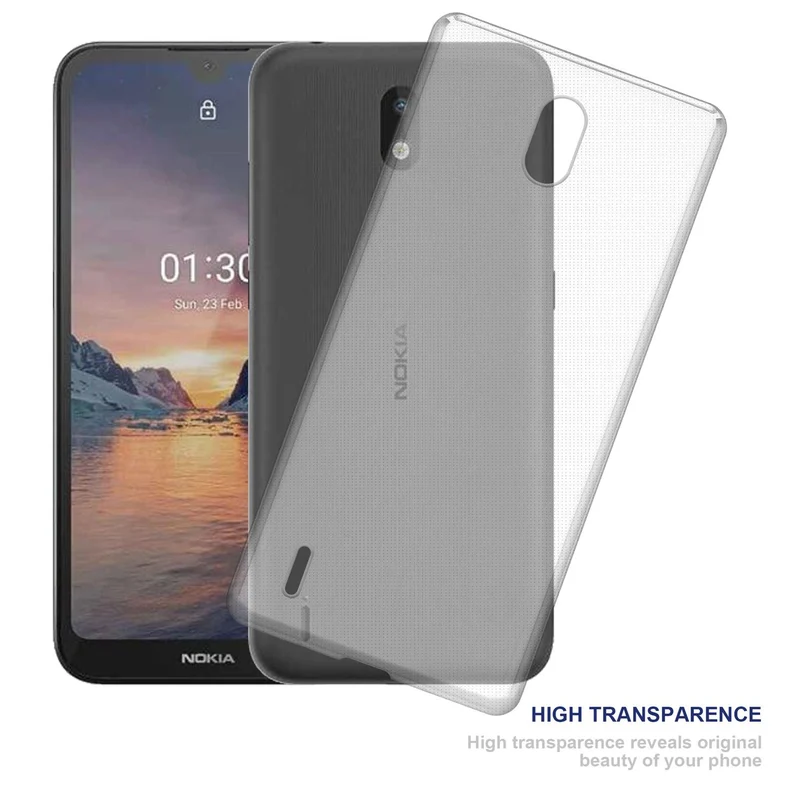 Cadorabo Hülle kompatibel mit Nokia 1,3 Schutzhülle aus flexiblem TPU Silikon