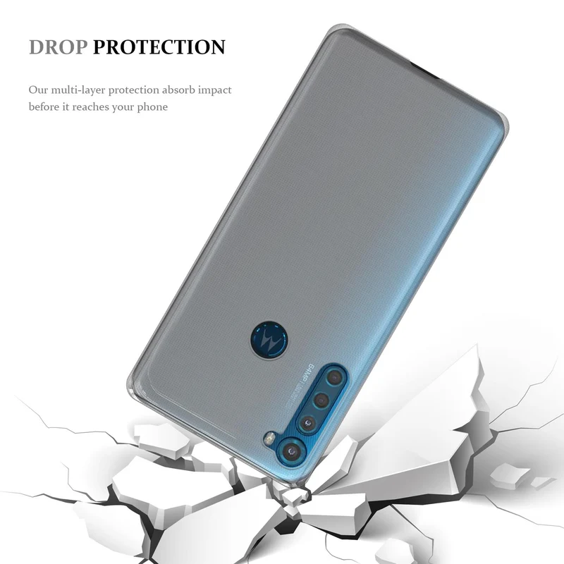Cadorabo Hülle kompatibel mit Motorola ONE FUSION+ Schutzhülle aus flexiblem TPU Silikon