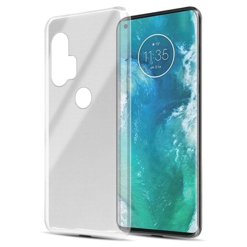 Cadorabo Hülle kompatibel mit Motorola EDGE+ Schutzhülle aus flexiblem TPU Silikon