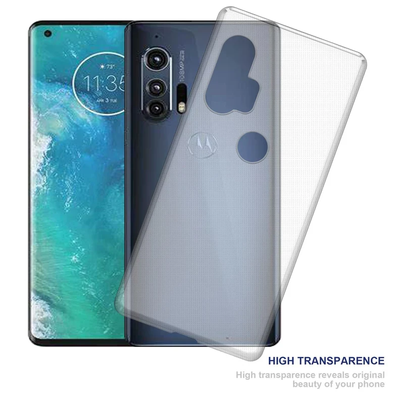 Cadorabo Hülle kompatibel mit Motorola EDGE+ Schutzhülle aus flexiblem TPU Silikon