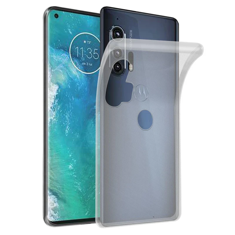 Cadorabo Hülle kompatibel mit Motorola EDGE+ Schutzhülle aus flexiblem TPU Silikon