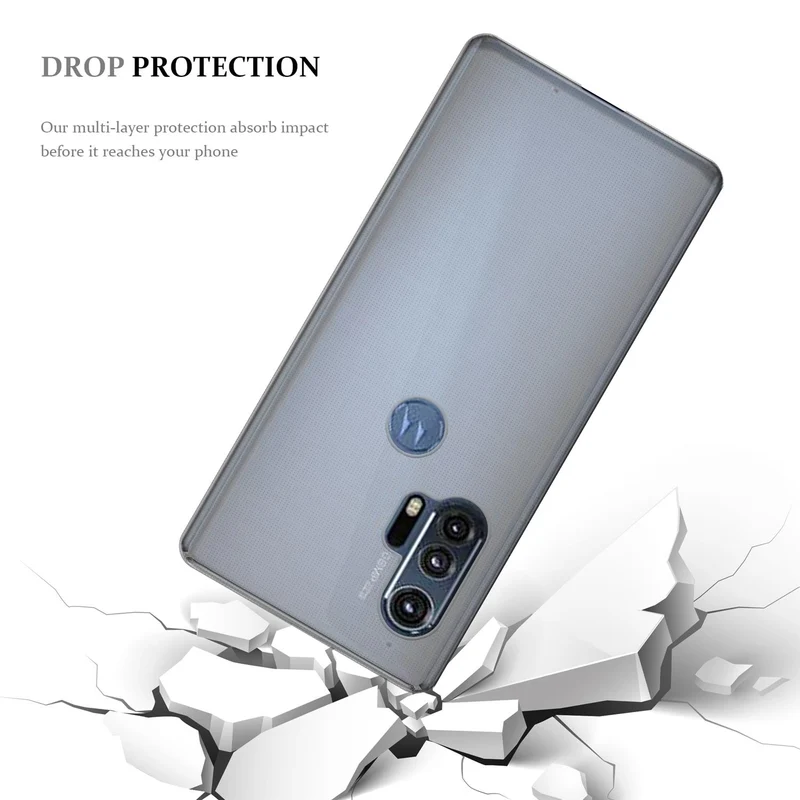 Cadorabo Hülle kompatibel mit Motorola EDGE+ Schutzhülle aus flexiblem TPU Silikon