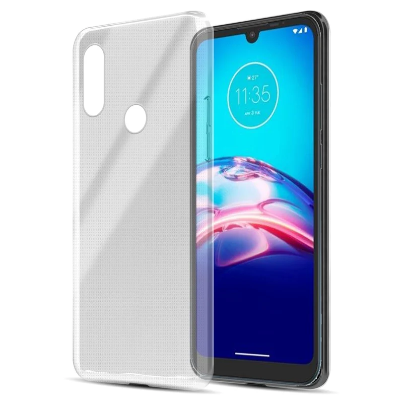 Cadorabo Hülle kompatibel mit Motorola MOTO E6s 2020 Schutzhülle aus flexiblem TPU Silikon