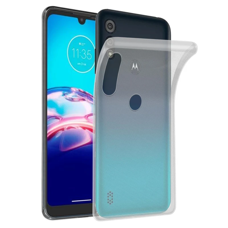 Cadorabo Hülle kompatibel mit Motorola MOTO E6s 2020 Schutzhülle aus flexiblem TPU Silikon
