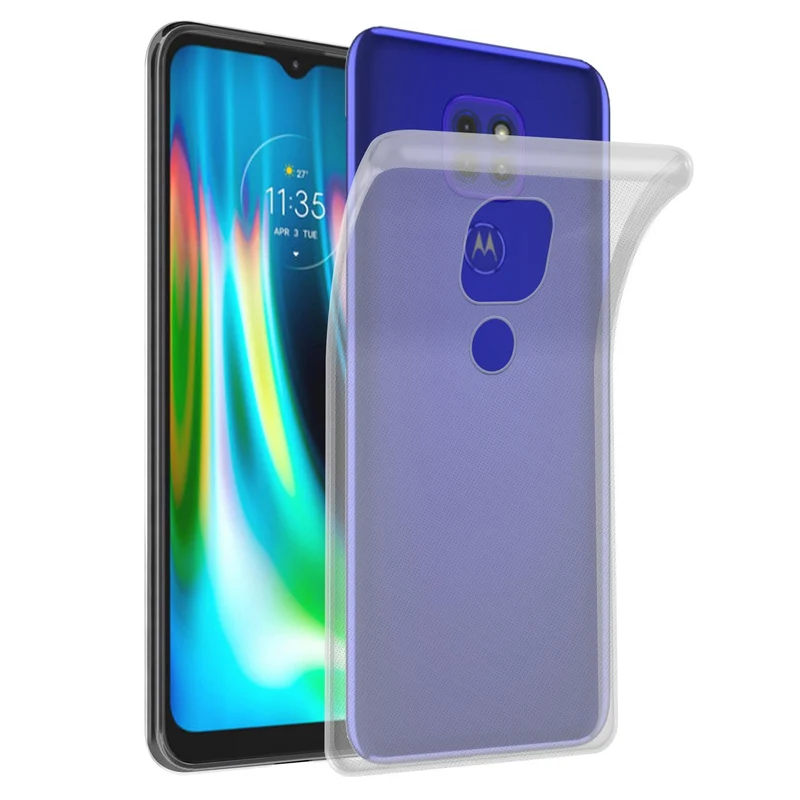 Cadorabo Hülle kompatibel mit Motorola MOTO G9 PLAY Schutzhülle aus flexiblem TPU Silikon
