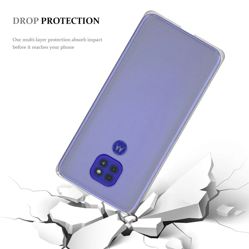 Cadorabo Hülle kompatibel mit Motorola MOTO G9 PLAY Schutzhülle aus flexiblem TPU Silikon