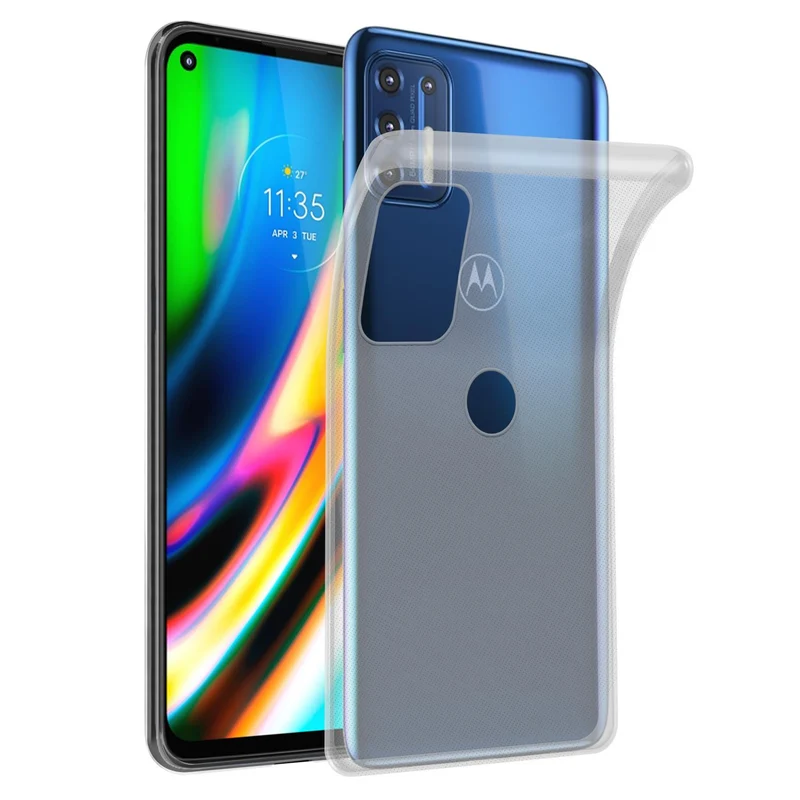 Cadorabo Hülle kompatibel mit Motorola MOTO G9 PLUS Schutzhülle aus flexiblem TPU Silikon