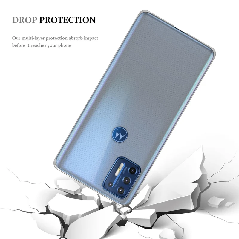 Cadorabo Hülle kompatibel mit Motorola MOTO G9 PLUS Schutzhülle aus flexiblem TPU Silikon