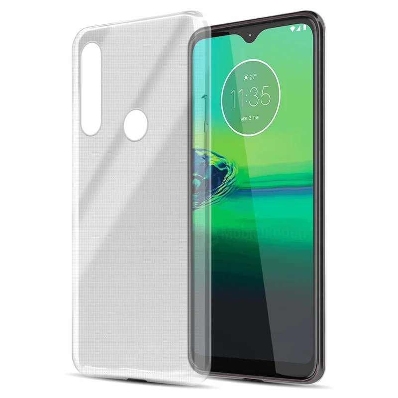 Cadorabo Hülle kompatibel mit Motorola MOTO G8 Schutzhülle aus flexiblem TPU Silikon