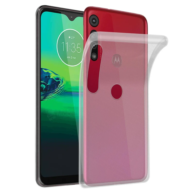 Cadorabo Hülle kompatibel mit Motorola MOTO G8 Schutzhülle aus flexiblem TPU Silikon