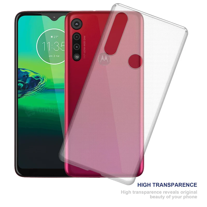 Cadorabo Hülle kompatibel mit Motorola MOTO G8 Schutzhülle aus flexiblem TPU Silikon