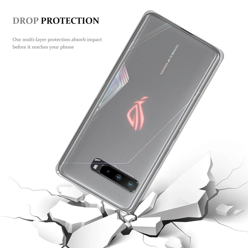 Cadorabo Hülle kompatibel mit Asus ROG Phone 3 Schutzhülle aus flexiblem TPU Silikon