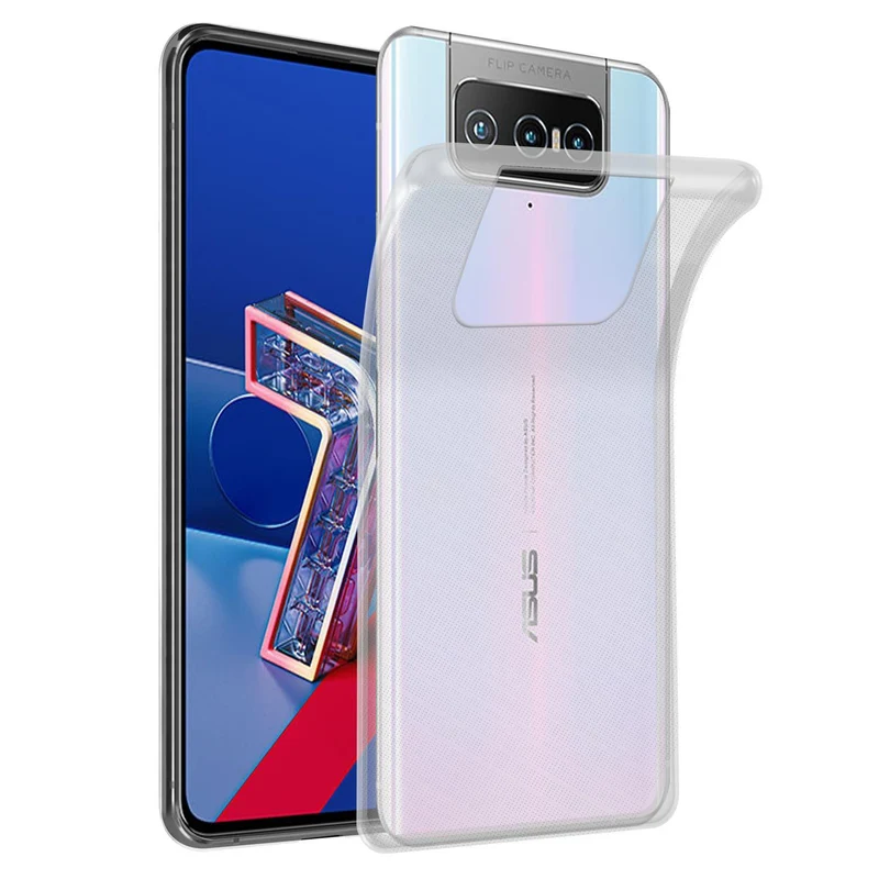 Cadorabo Hülle kompatibel mit Asus ZenFone 7 Schutzhülle aus flexiblem TPU Silikon