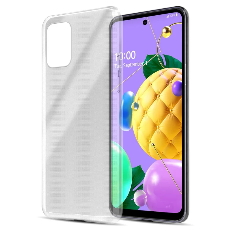 Cadorabo Hülle kompatibel mit LG K52 / K62 / Q52 Schutzhülle aus flexiblem TPU Silikon
