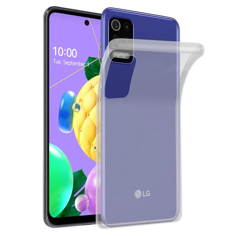 Cadorabo Hülle kompatibel mit LG K52 / K62 / Q52 Schutzhülle aus flexiblem TPU Silikon