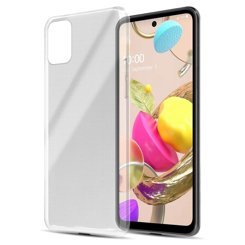 Cadorabo Hülle kompatibel mit LG K42 Schutzhülle aus flexiblem TPU Silikon