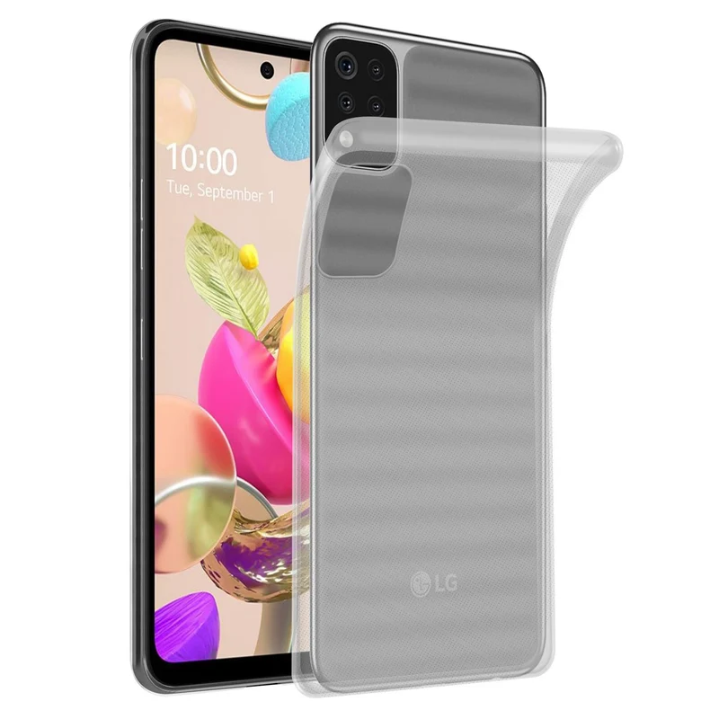Cadorabo Hülle kompatibel mit LG K42 Schutzhülle aus flexiblem TPU Silikon