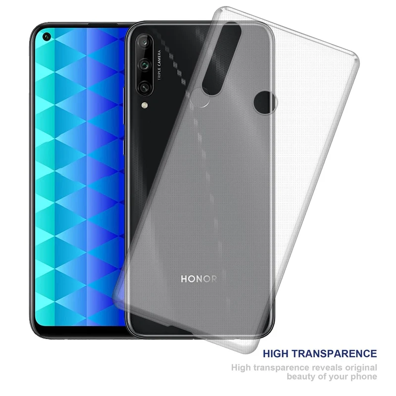 Cadorabo Hülle kompatibel mit Honor 9C Schutzhülle aus flexiblem TPU Silikon
