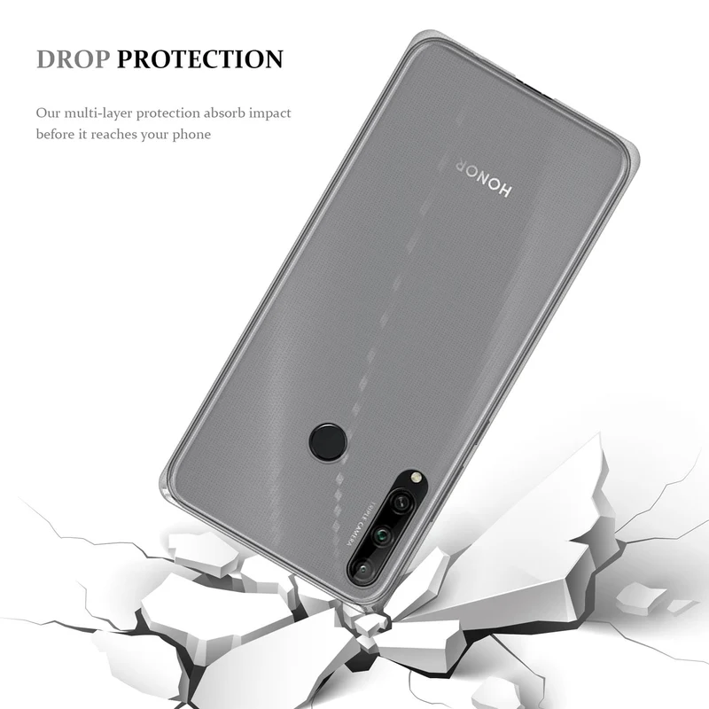 Cadorabo Hülle kompatibel mit Honor 9C Schutzhülle aus flexiblem TPU Silikon