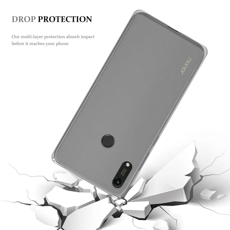 Cadorabo Hülle kompatibel mit Honor 8A PRIME Schutzhülle aus flexiblem TPU Silikon