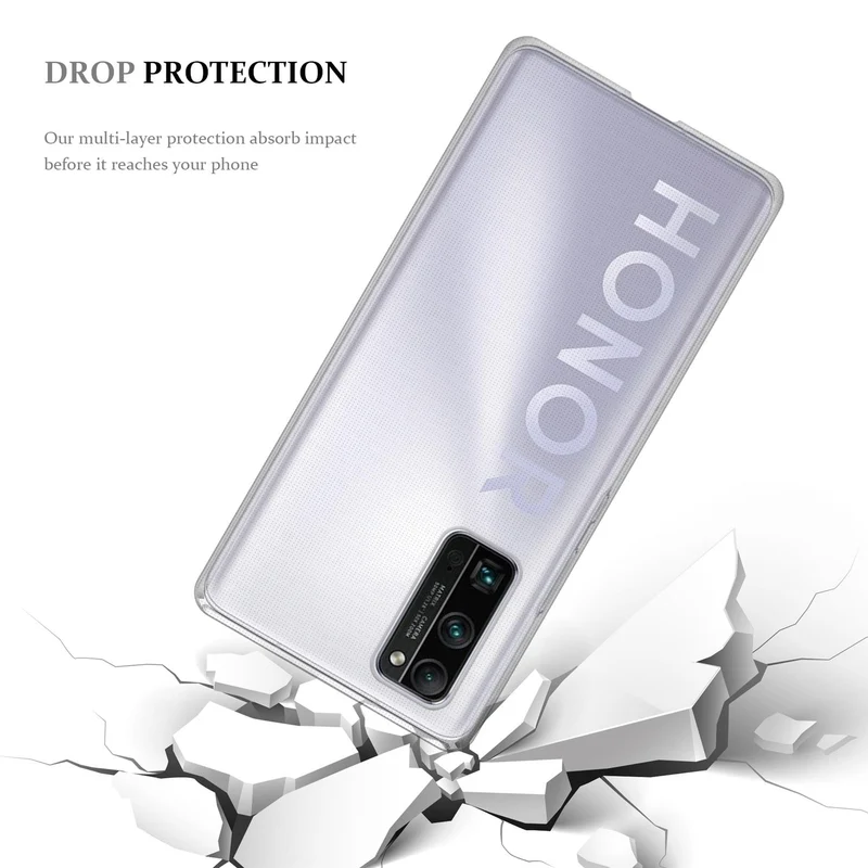 Cadorabo Hülle kompatibel mit Honor 30S Schutzhülle aus flexiblem TPU Silikon