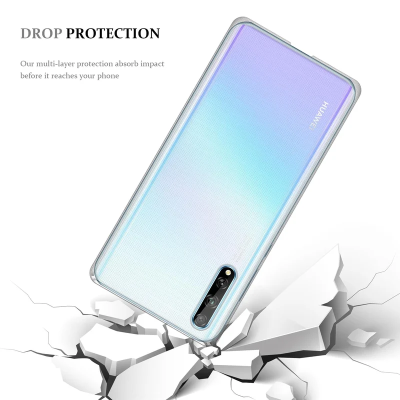 Cadorabo Hülle kompatibel mit Huawei P SMART S Schutzhülle aus flexiblem TPU Silikon