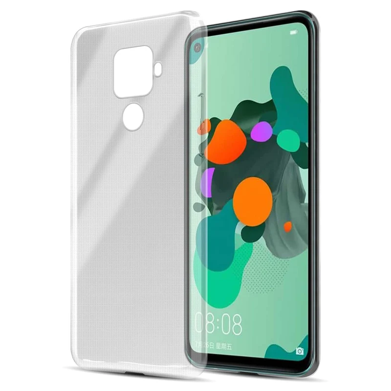 Cadorabo Hülle kompatibel mit Huawei MATE 30 LITE Schutzhülle aus flexiblem TPU Silikon
